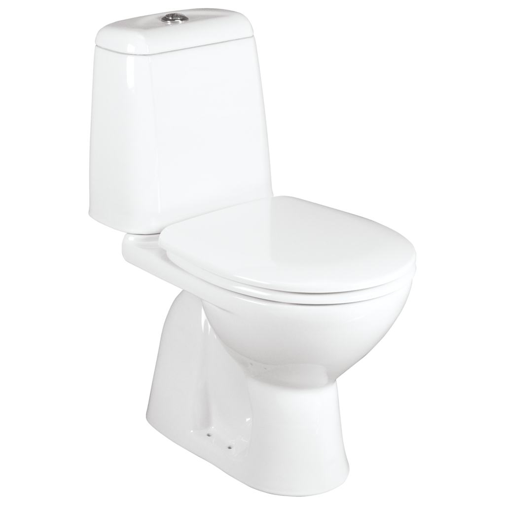 WC комплект Elegance, вертикално оттичане Бял