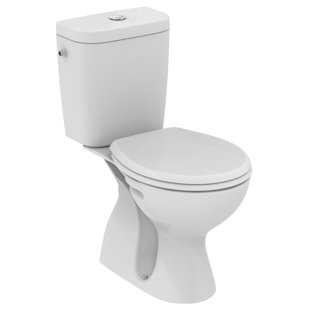WC комплект, вертикално оттичане Бял