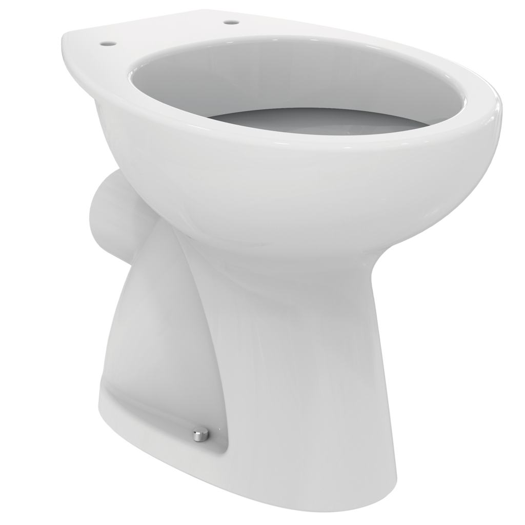 Стояща тоалетна чиния с хоризонтално оттичане Бял